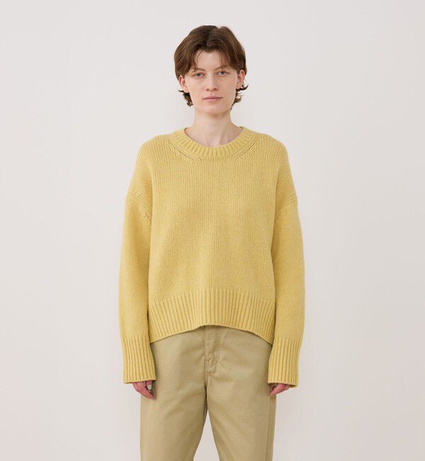 美品✨ギャルリーヴィー　ファインウールクルーネックプルオーバー　長袖　ブルー　M GALERIE VIE（ギャルリー ヴィー）の「□□□ファインウール クルー