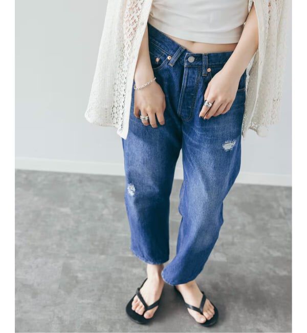  「《追加2》テーパードデニム5ポケットパンツ」|デニム|