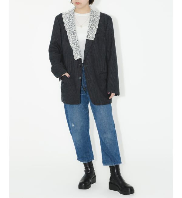  「《追加2》テーパードデニム5ポケットパンツ」|デニム|