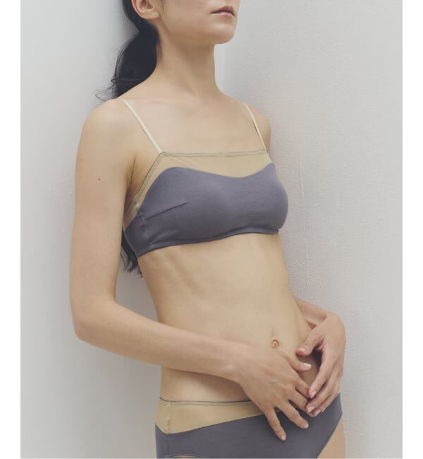 EMILYWEEK「【接触冷感】COOL メッシュトリムブラ」|インナー|グレーA