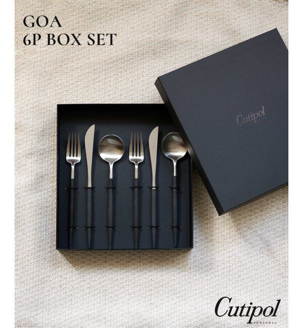 journal standard Furniture「【Cutipol/クチポール】GOA 6P BOX SET　ディナーシリーズ 6点セット」|食器・キッチングッズ|ブラック