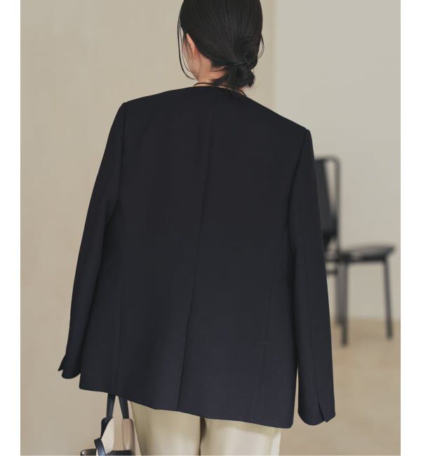 Plage「《予約》Collarless ジャケット」|ノーカラージャケット|