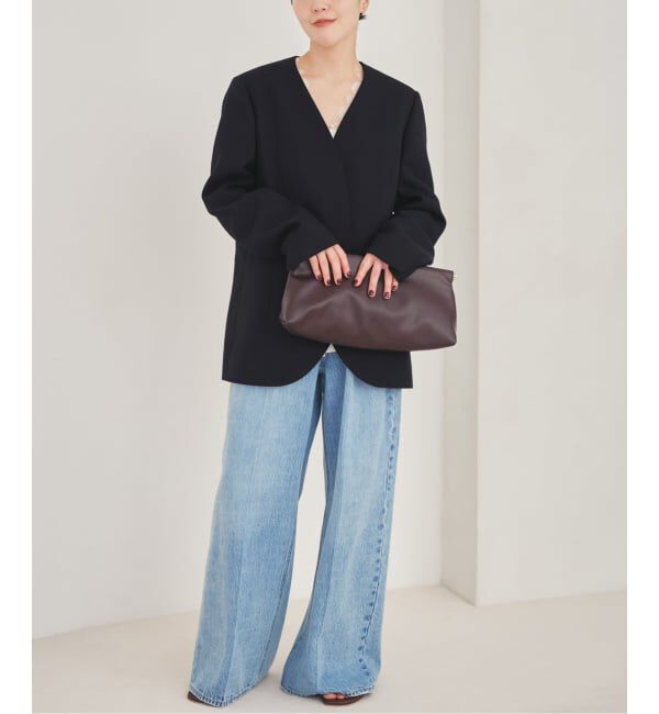 Plage「《予約》Collarless ジャケット」|ノーカラージャケット|