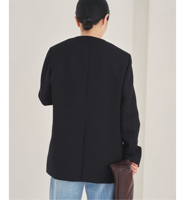 Plage「《予約》Collarless ジャケット」|ノーカラージャケット|