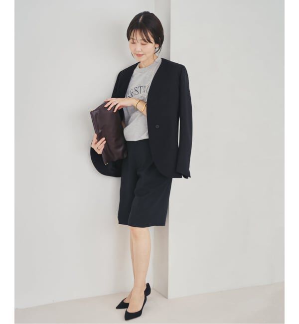 Plage「《予約》Collarless ジャケット」|ノーカラージャケット|