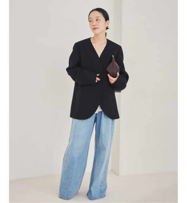 Plage「《予約》Collarless ジャケット」|ノーカラージャケット|