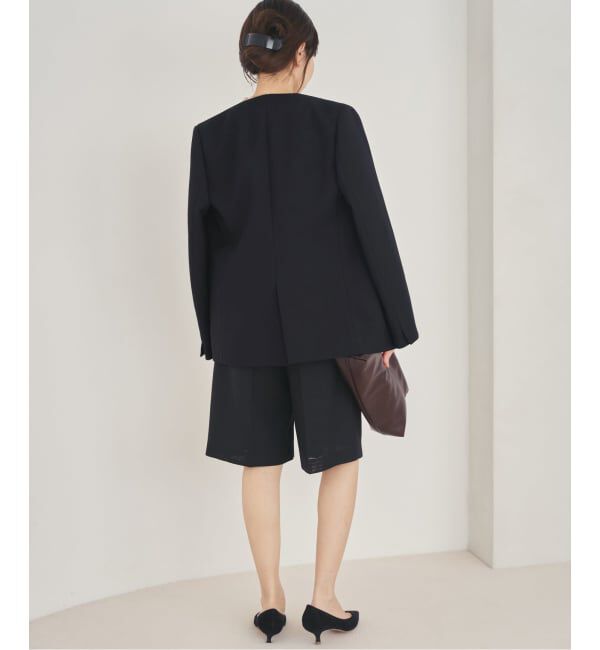 Plage「《予約》Collarless ジャケット」|ノーカラージャケット|