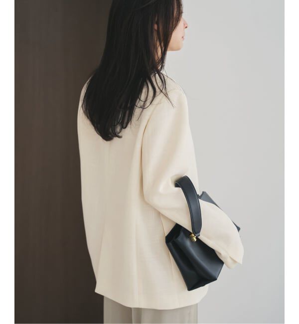 Plage「《予約》Collarless ジャケット」|ノーカラージャケット|