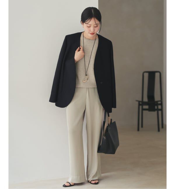 Plage「《予約》Collarless ジャケット」|ノーカラージャケット|