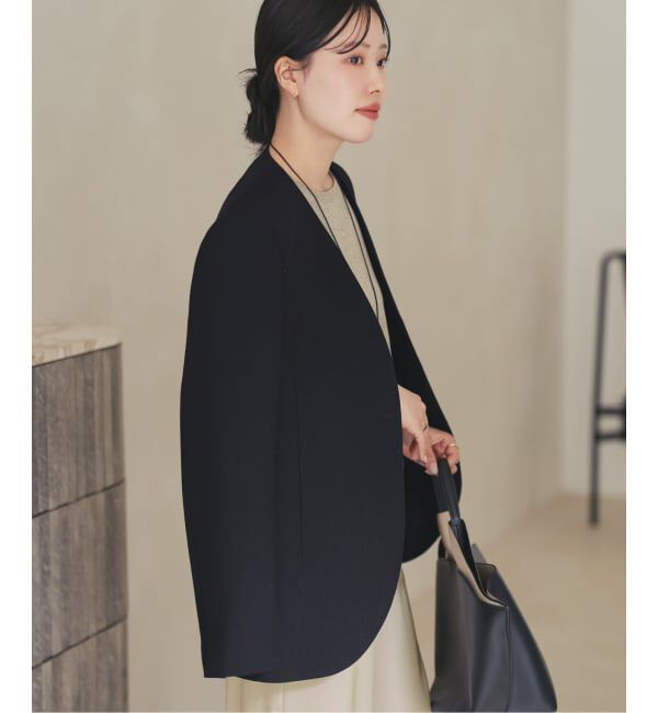 Plage「《予約》Collarless ジャケット」|ノーカラージャケット|