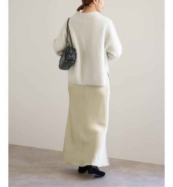 IENA「《WEB・一部店舗限定 追加12》ダブルサテンスカート」|スカート|