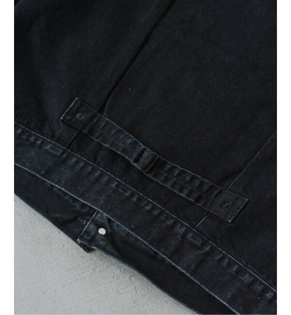 EDIFICE「《再入荷》Levi&rsquo;s(リーバイス) 別注 Type 1 Trucker Jacket BLACK "COLLARLESS"」|デニムジャケット|