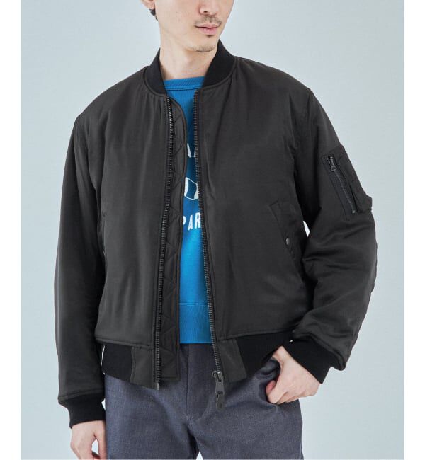EDIFICE「ETS.MATERIAUX(マテリオ) MA-1」|ブルゾン・スタジャン|ブラック