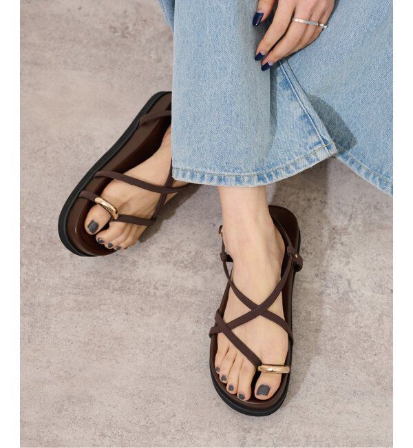 JOURNAL STANDARD relume「《追加》RELUME クロスストラッププラットフォームサンダル」|サンダル|