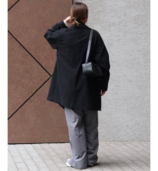 WEB限定追加2》尾州ウールモッサWブレストハーフコート（JOURNAL