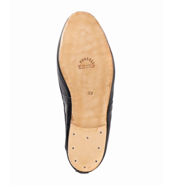 FRAMeWORK「PORSELLI/ポルセリ 別注ゴムストラップバレエシューズ」|バレエシューズ|