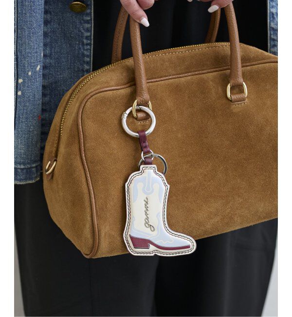 U by SPICK&SPAN「GANNI / ガニー Ganni Western Boot Keyring」|キーケース|サックスブルー