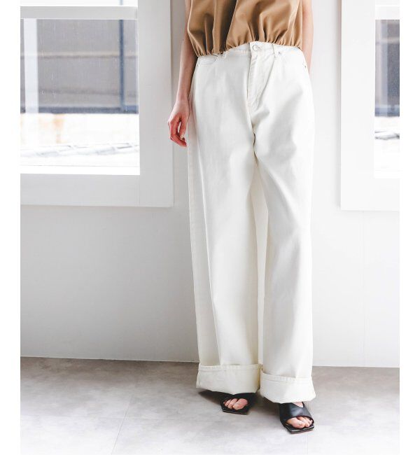 NOBLE「SERGE/サージ KHUFU」|デニム|ホワイト