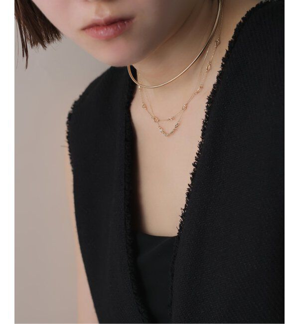 Lilas by Spick&Span「ミネラルパーツ5ピースネックレス K10」|ネックレス|