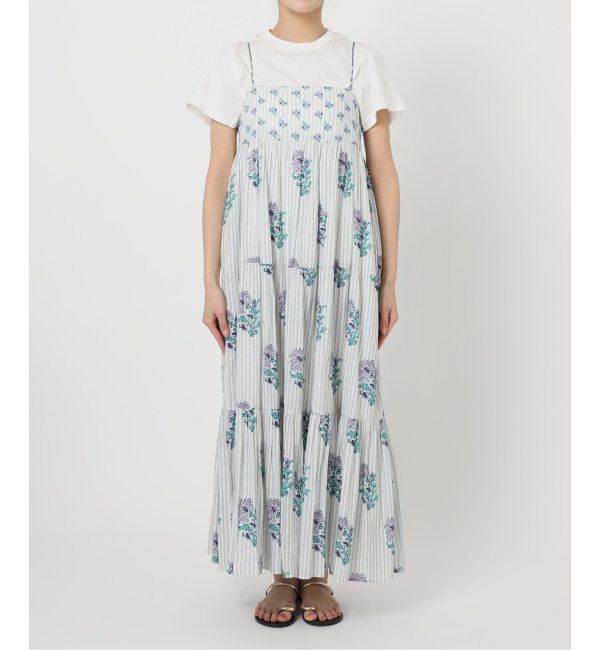 Spick and Span「ne Quittez pas / ヌキテパ COTTON JACQUARD LILY PRIN」|ワンピース|