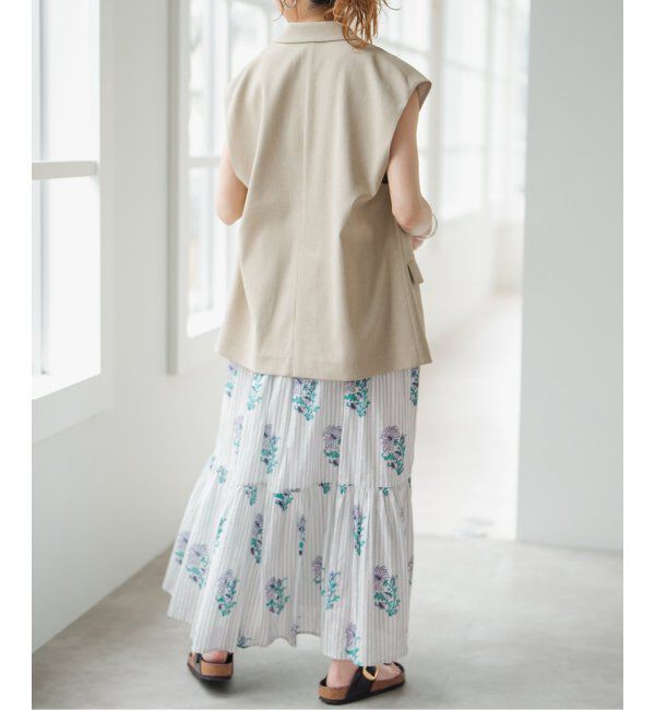 Spick and Span「ne Quittez pas / ヌキテパ COTTON JACQUARD LILY PRIN」|ワンピース|