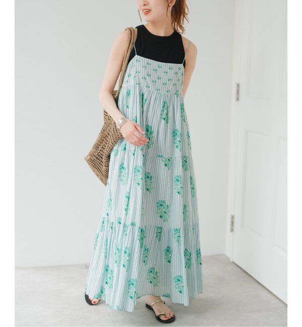 Spick and Span「ne Quittez pas / ヌキテパ COTTON JACQUARD LILY PRIN」|ワンピース|