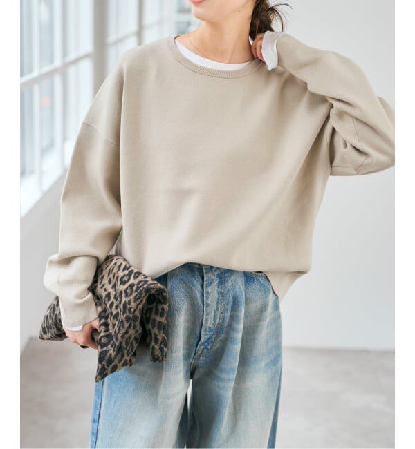 Spick and Span「ウォッシャブルPEバルキーヤーンルーズニット」|ニット・セーター|