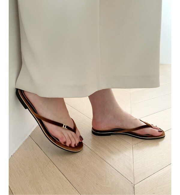  「ベルベットトングサンダル」|サンダル|