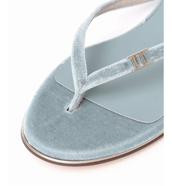  「ベルベットトングサンダル」|サンダル|