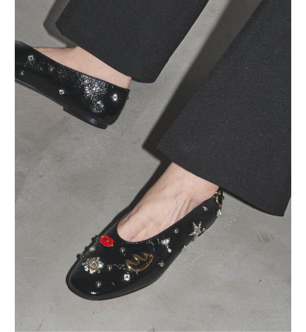 GRISE「GRISEレザーSURREALモチーフフラット」|その他|