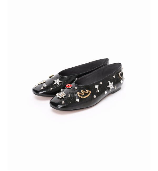 GRISE「GRISEレザーSURREALモチーフフラット」|その他|