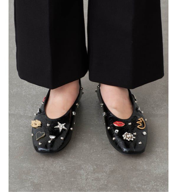 GRISE「GRISEレザーSURREALモチーフフラット」|その他|