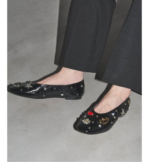 GRISE「GRISEレザーSURREALモチーフフラット」|その他|