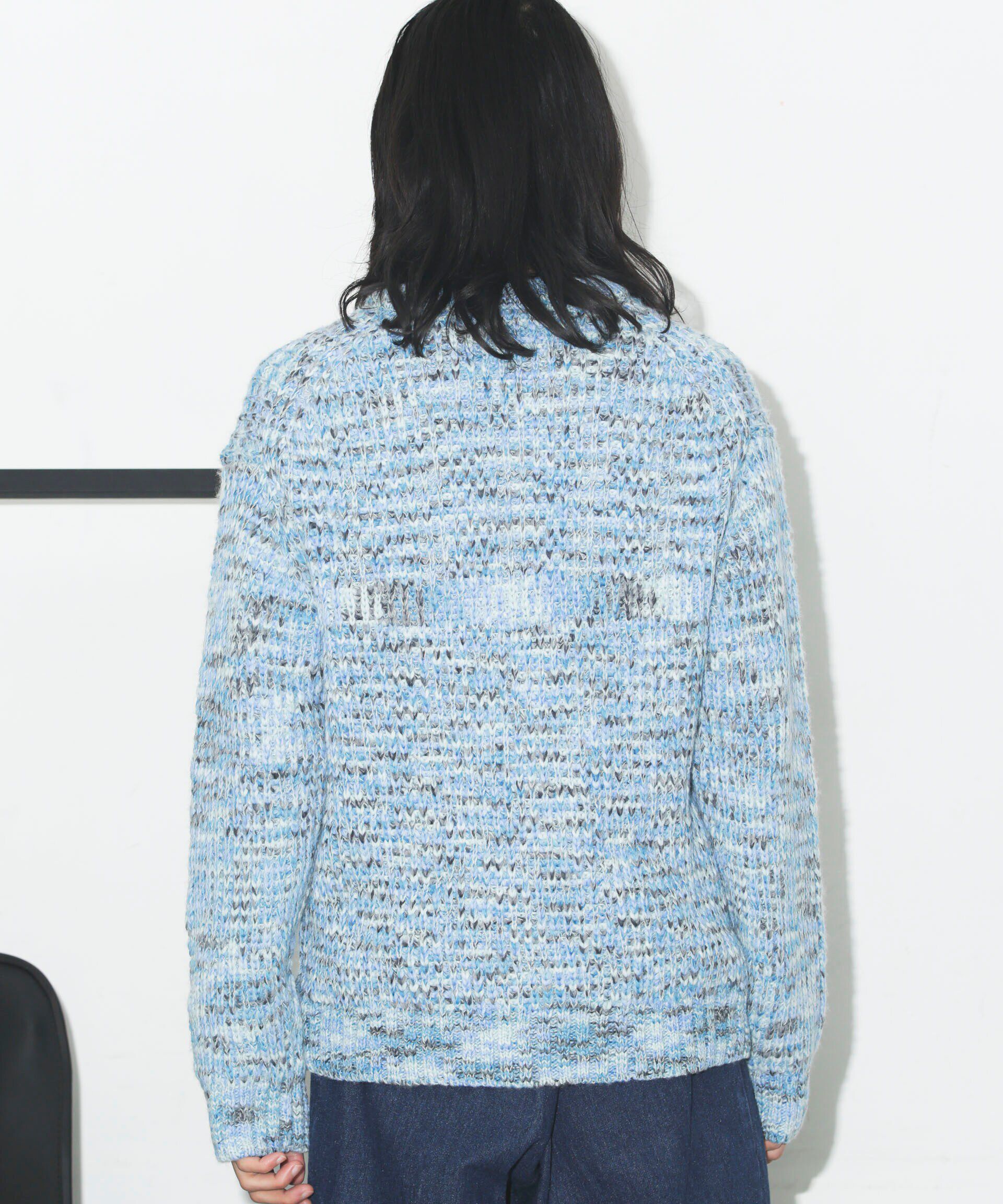 nano･universe「FIVE MIX 引き揃えニットプルオーバー」|ニット・セーター|