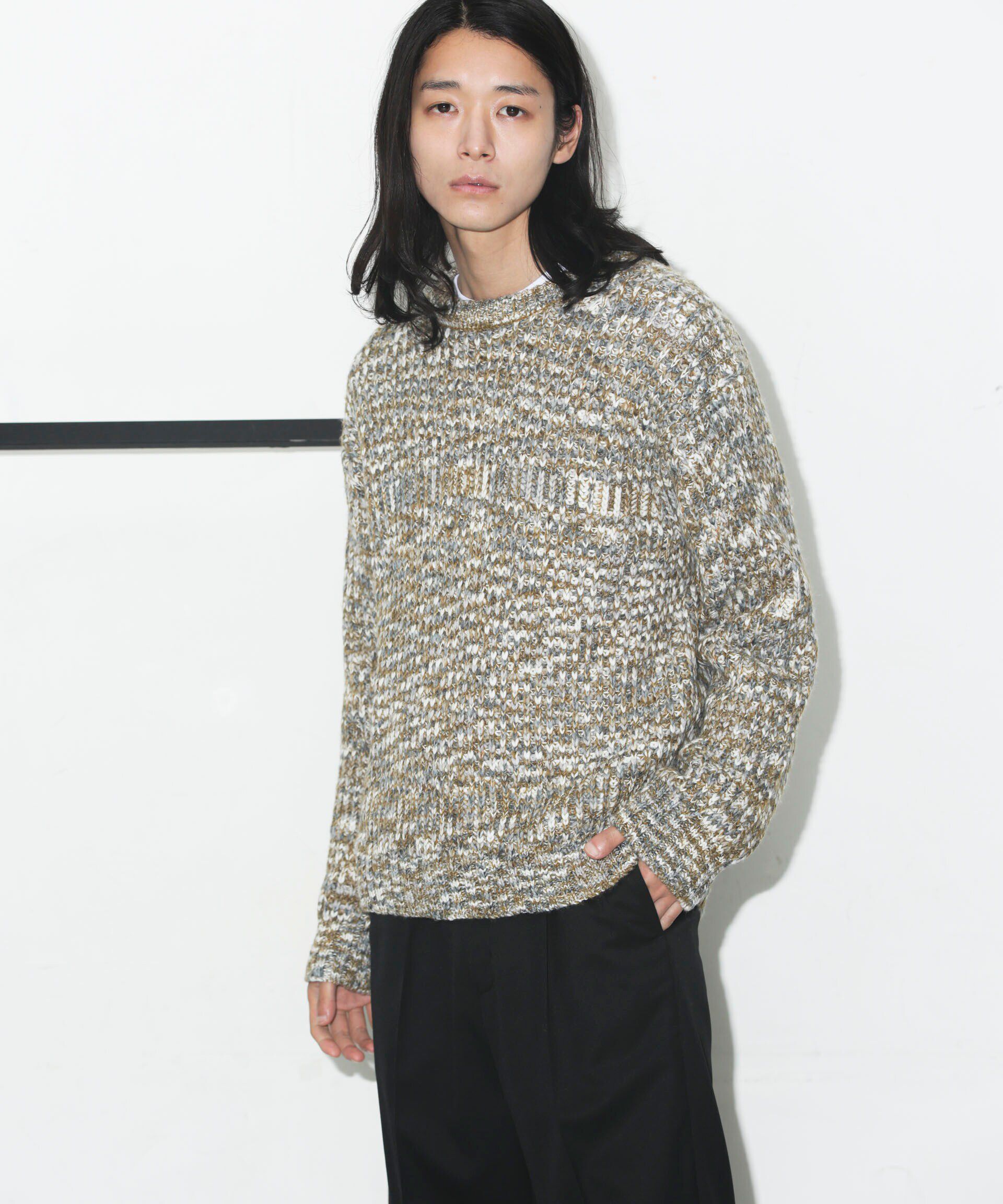 nano･universe「FIVE MIX 引き揃えニットプルオーバー」|ニット・セーター|