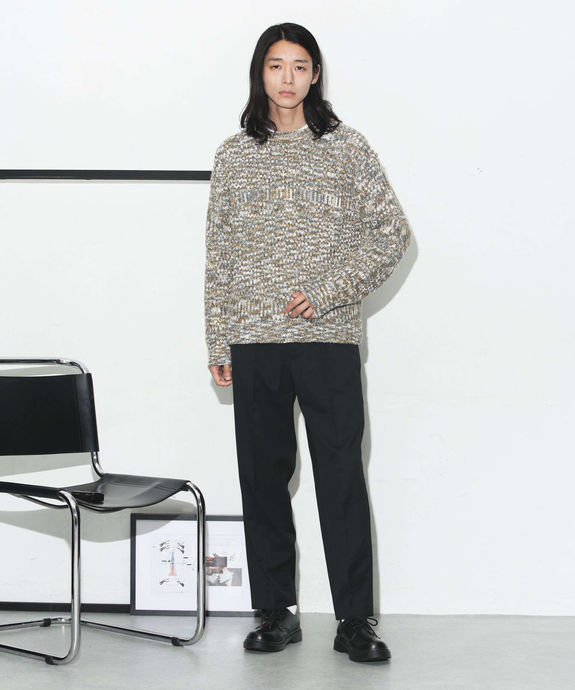 nano･universe「FIVE MIX 引き揃えニットプルオーバー」|ニット・セーター|