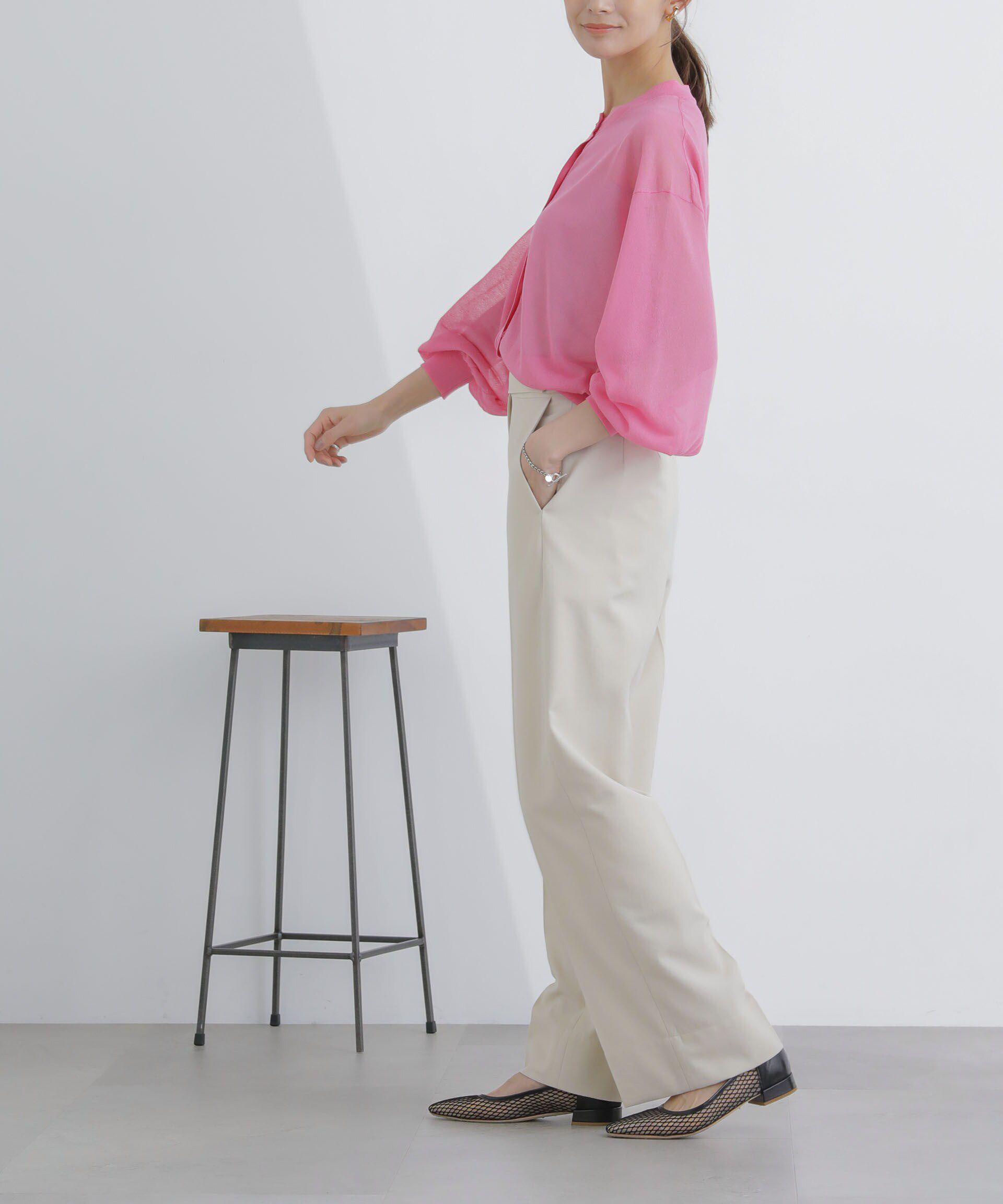 nano･universe「サイドボタンワイドパンツ(セットアップ対応)」|その他|