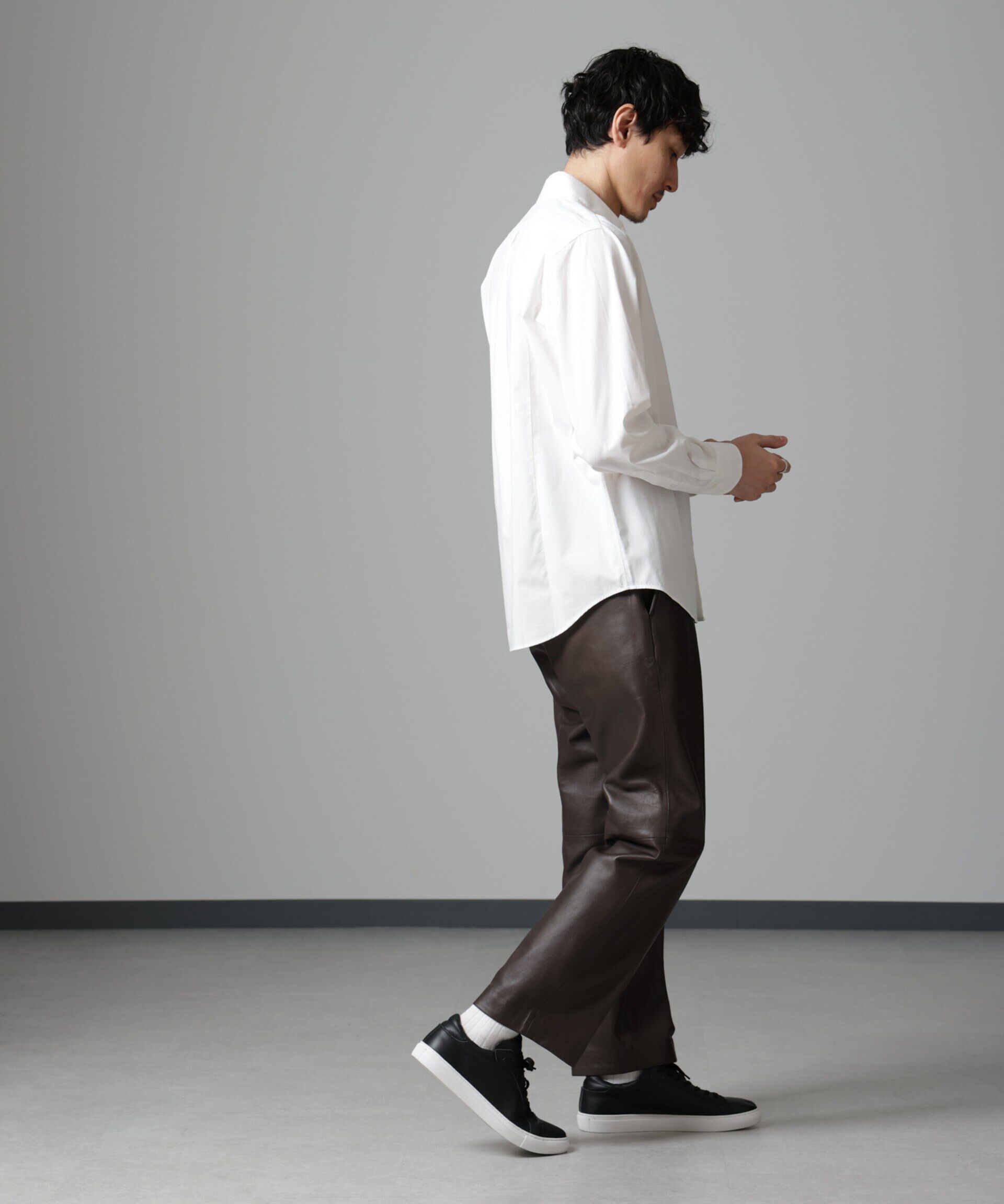 nano･universe「「N SHIRTS」AntiSoaked(R)汗染み防止セミワイドカラーシャツ長袖」|シャツ・ブラウス|