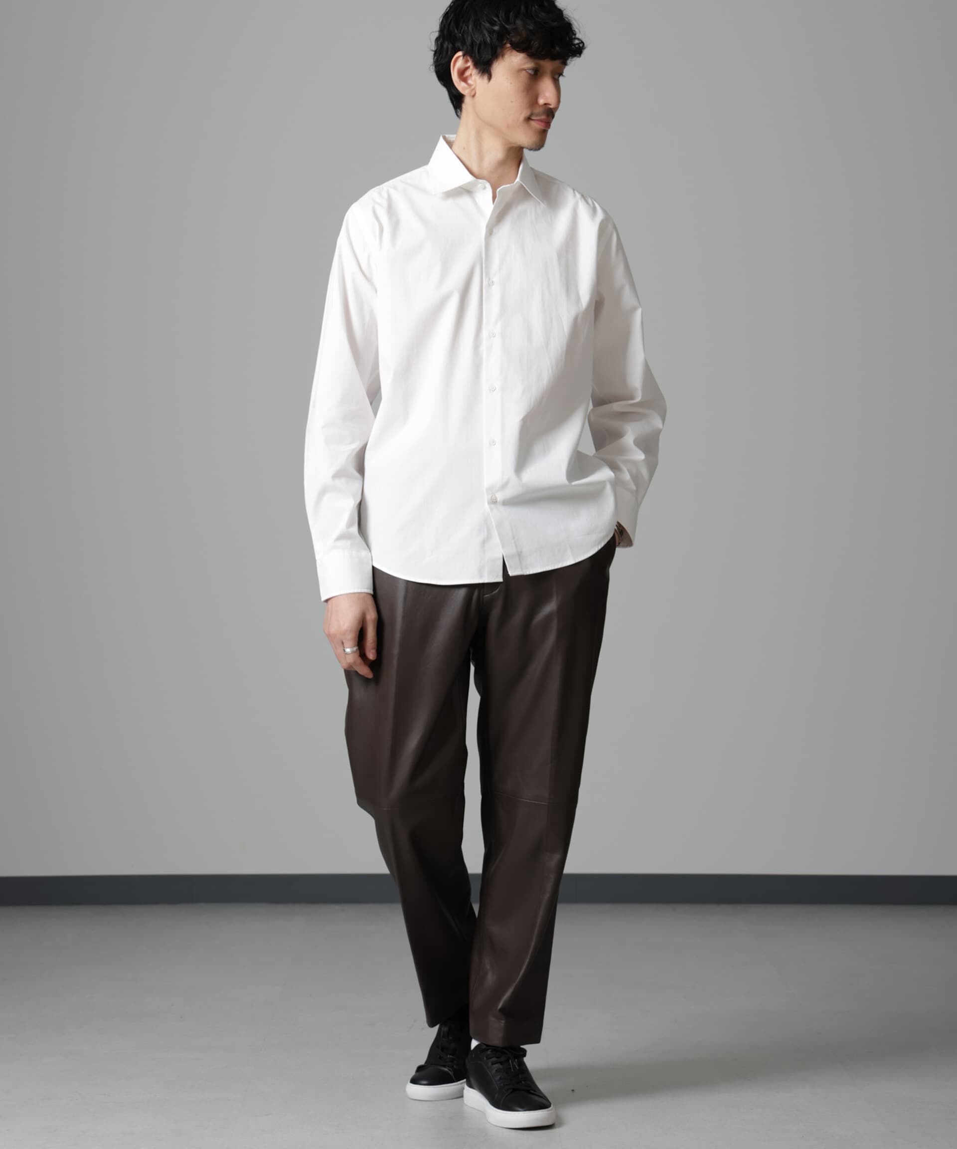 nano･universe「「N SHIRTS」AntiSoaked(R)汗染み防止セミワイドカラーシャツ長袖」|シャツ・ブラウス|