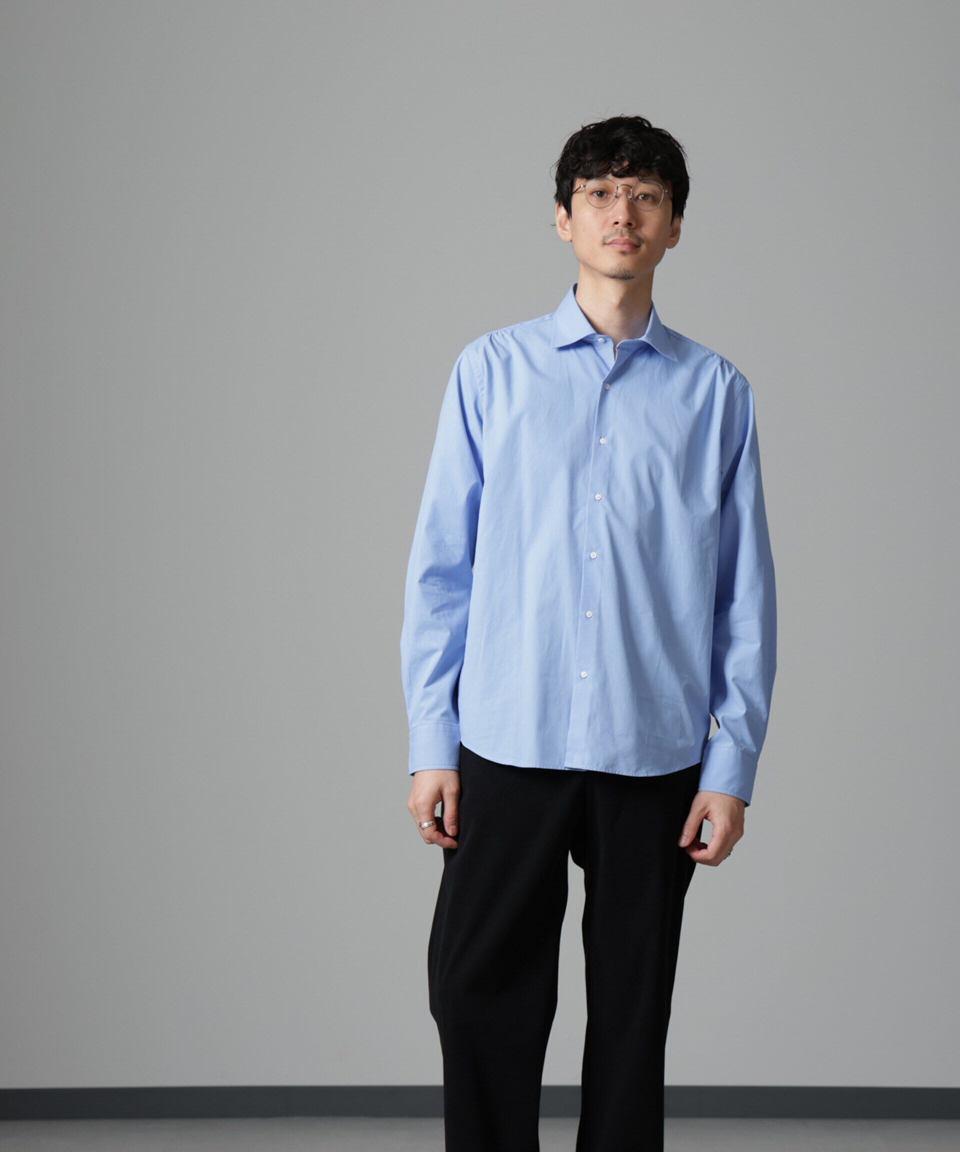 nano･universe「「N SHIRTS」AntiSoaked(R)汗染み防止セミワイドカラーシャツ長袖」|シャツ・ブラウス|