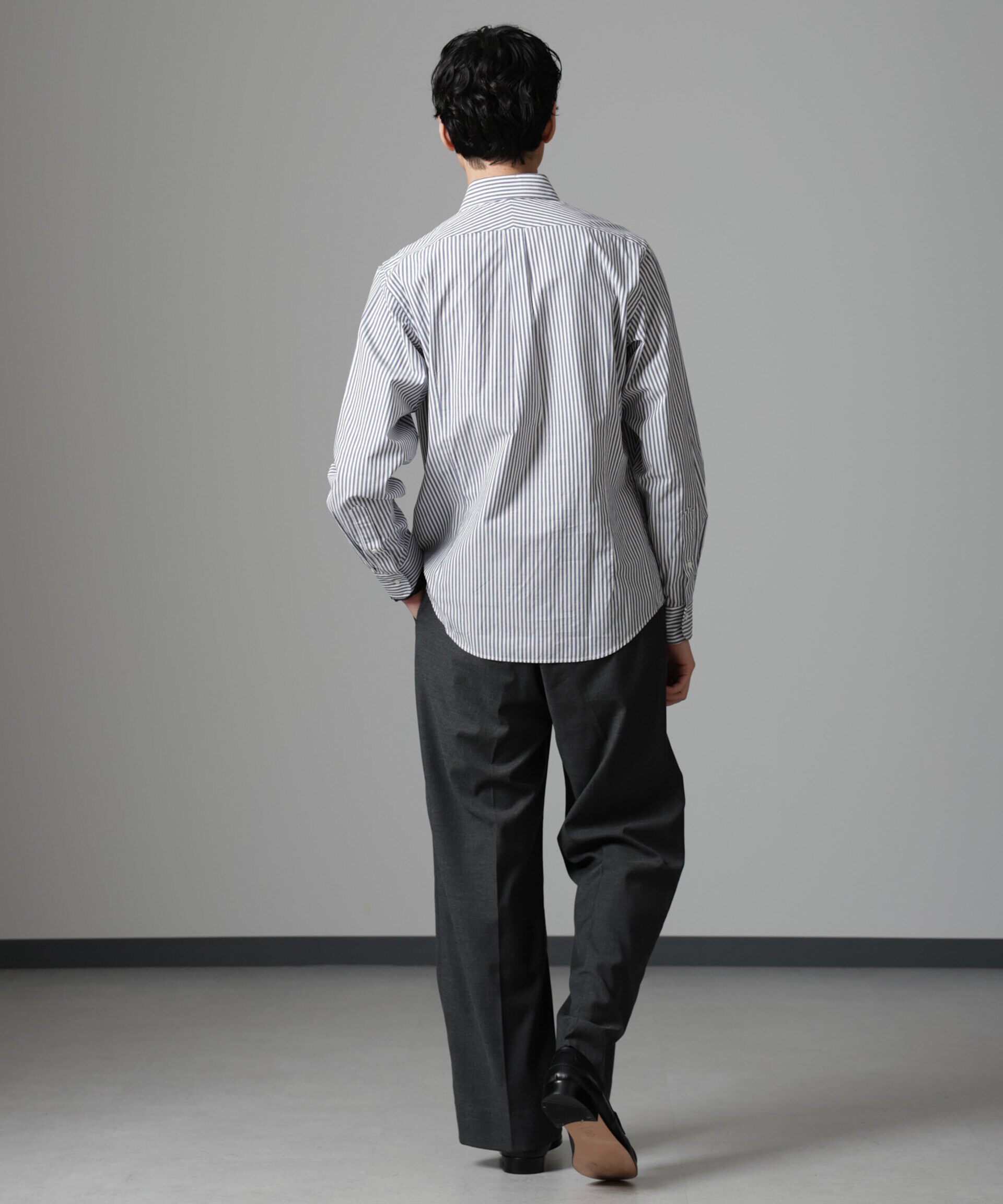 nano･universe「「N SHIRTS」AntiSoaked(R)汗染み防止セミワイドカラーシャツ長袖」|シャツ・ブラウス|