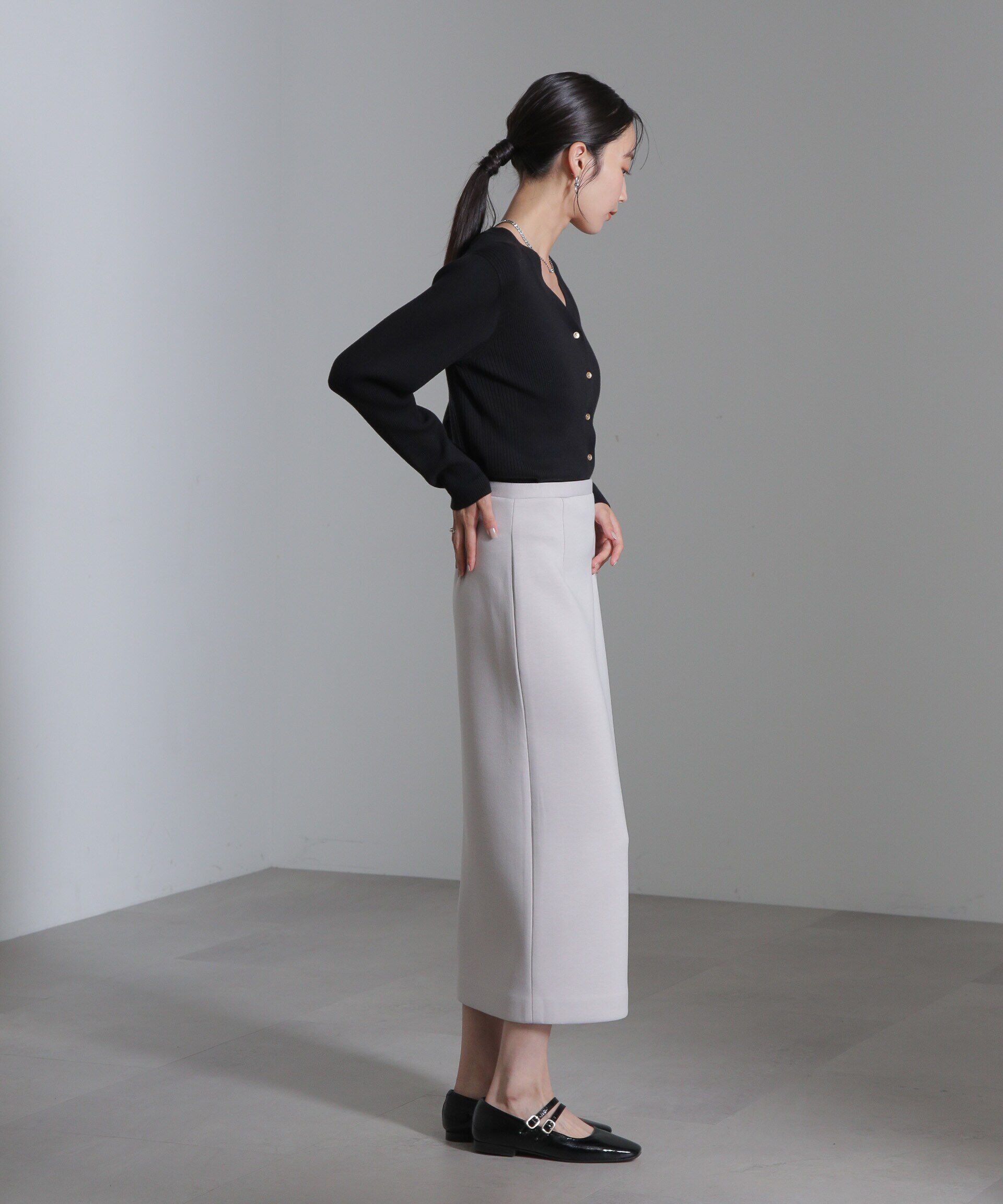 nano･universe「ダンボールIラインスカート(セットアップ可)」|スカート|