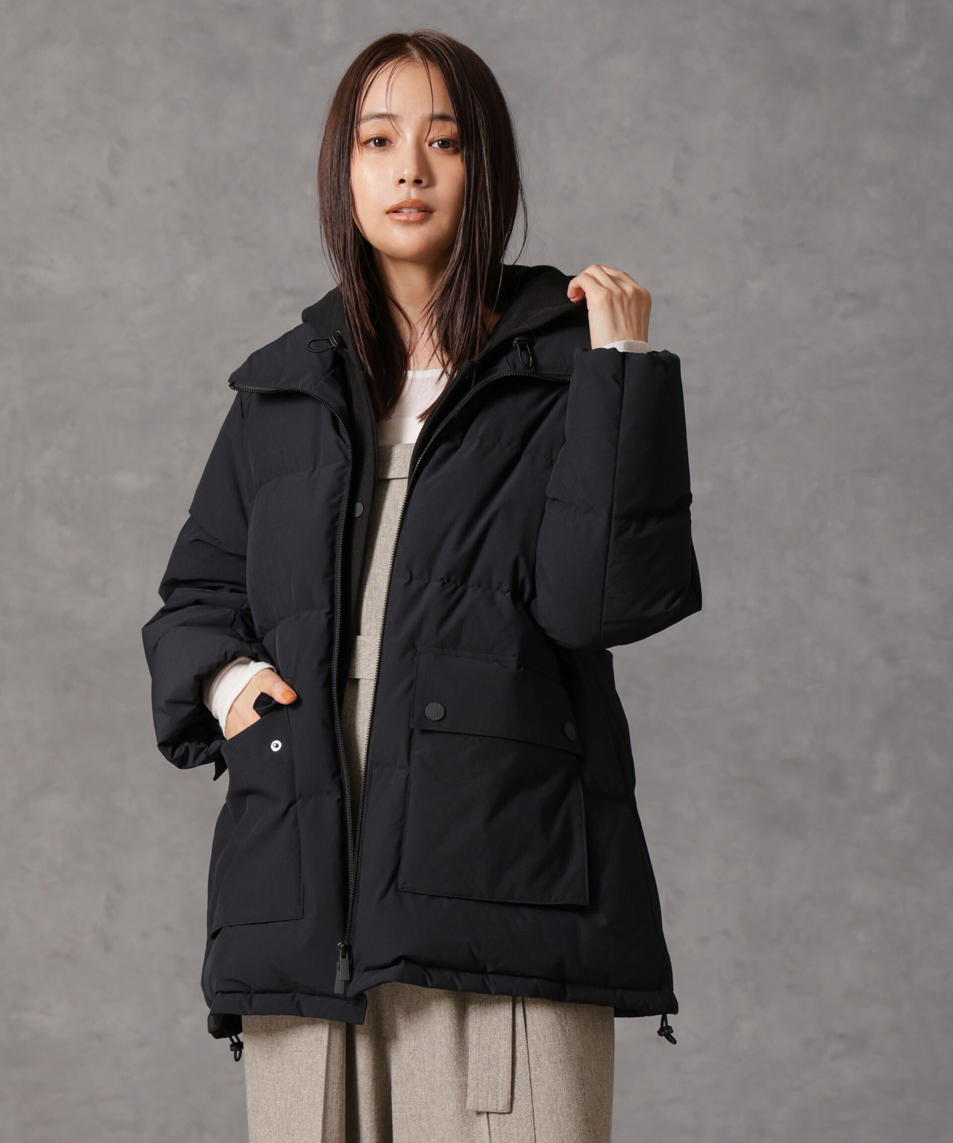 nano･universe「「西川ダウン(R)」2WAY異素材フードダウン」|ダウン|