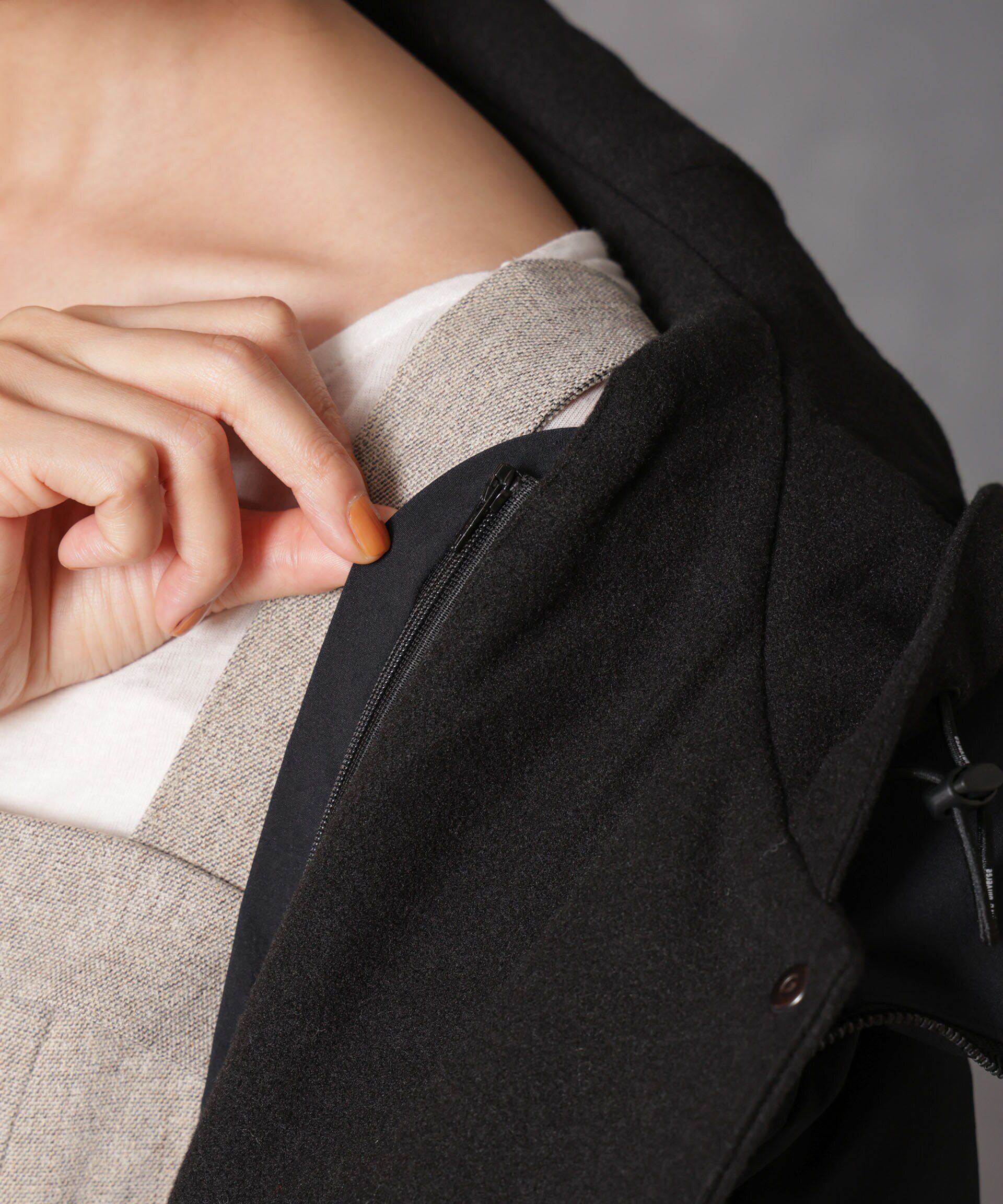 nano･universe「「西川ダウン(R)」2WAY異素材フードダウン」|ダウン|