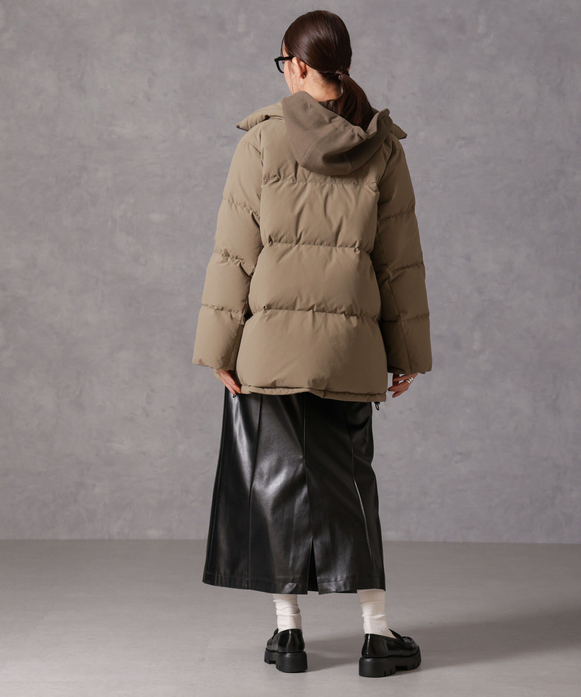 nano･universe「「西川ダウン(R)」2WAY異素材フードダウン」|ダウン|