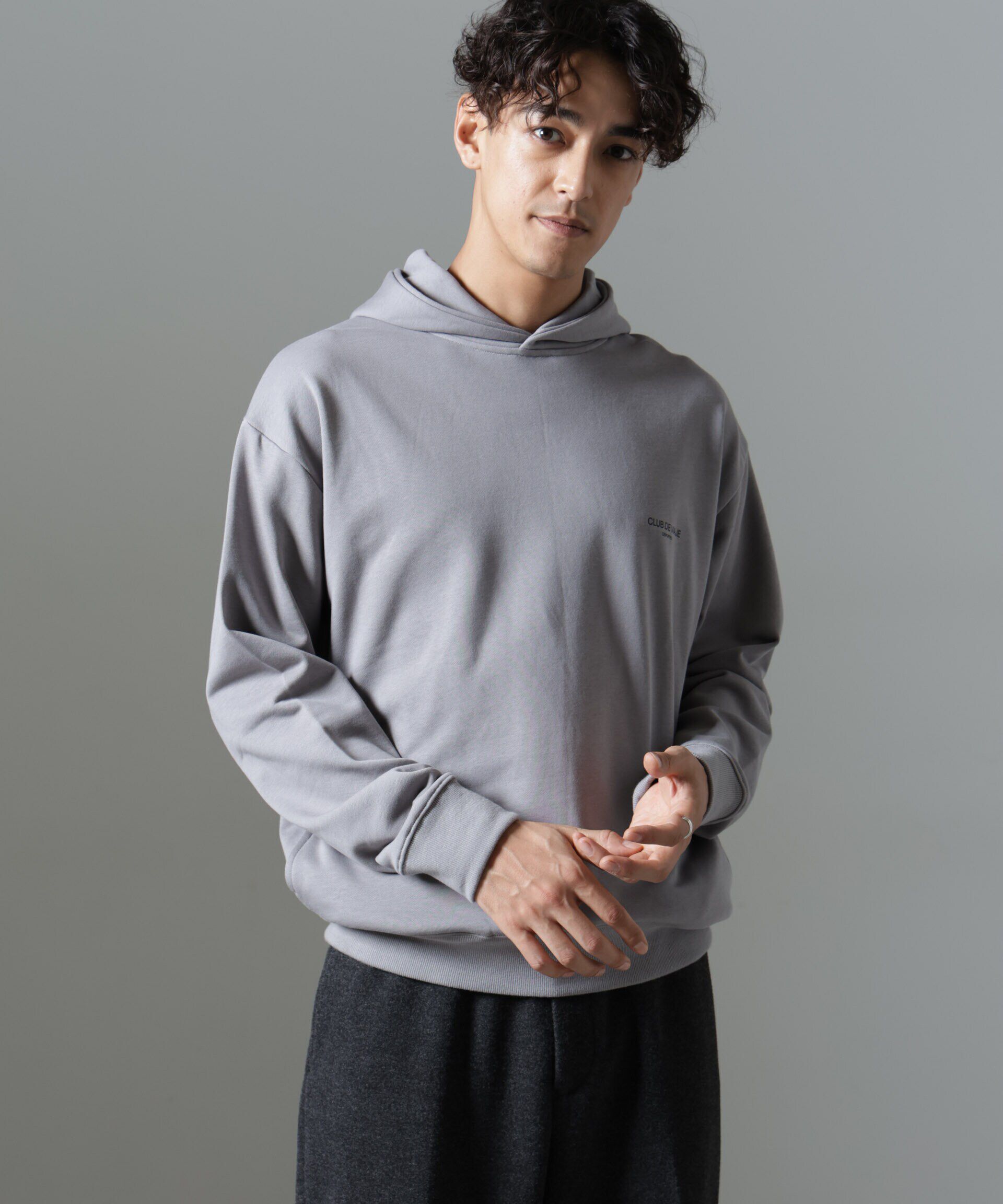 nano･universe「｢NJ/CLUB｣PARKSTOCK プリントスウェットパーカー」|Tシャツ・カットソー|