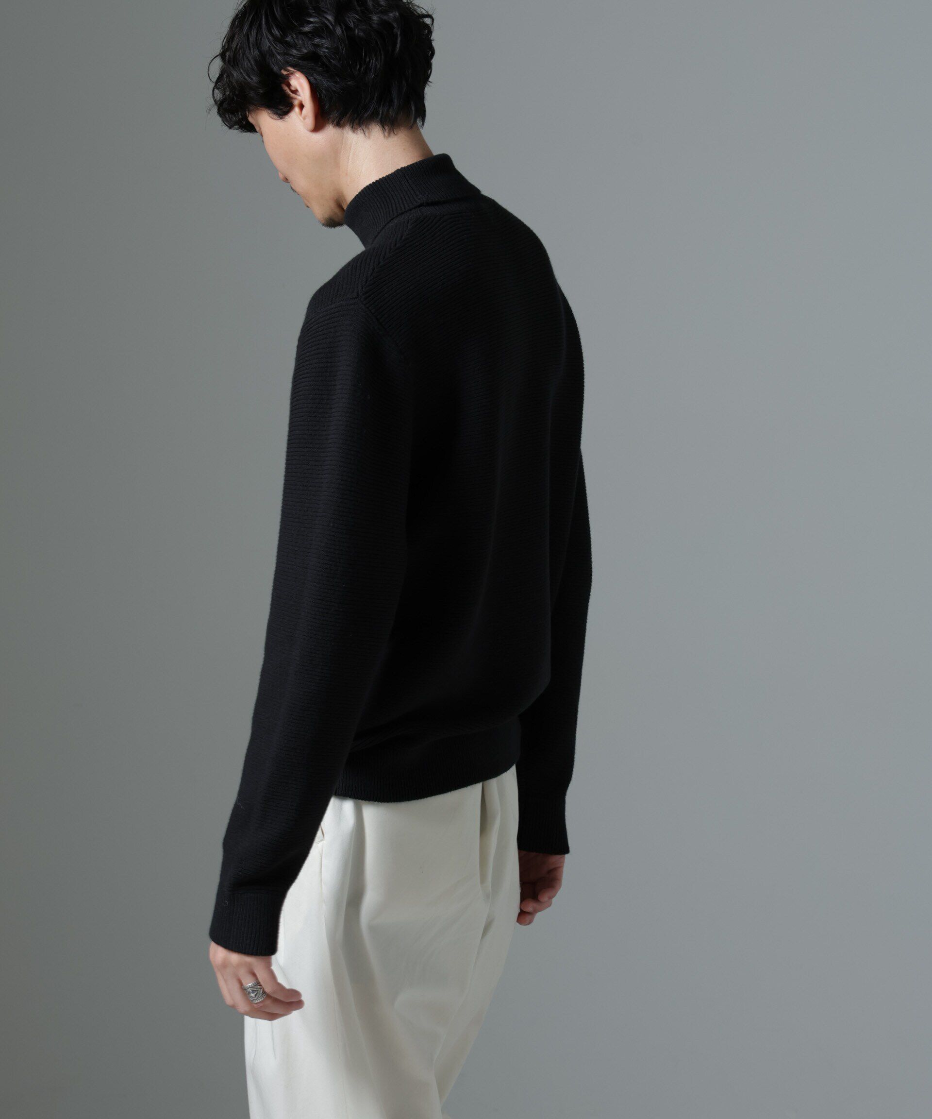 nano･universe「MIXガーターニット」|ニット・セーター|