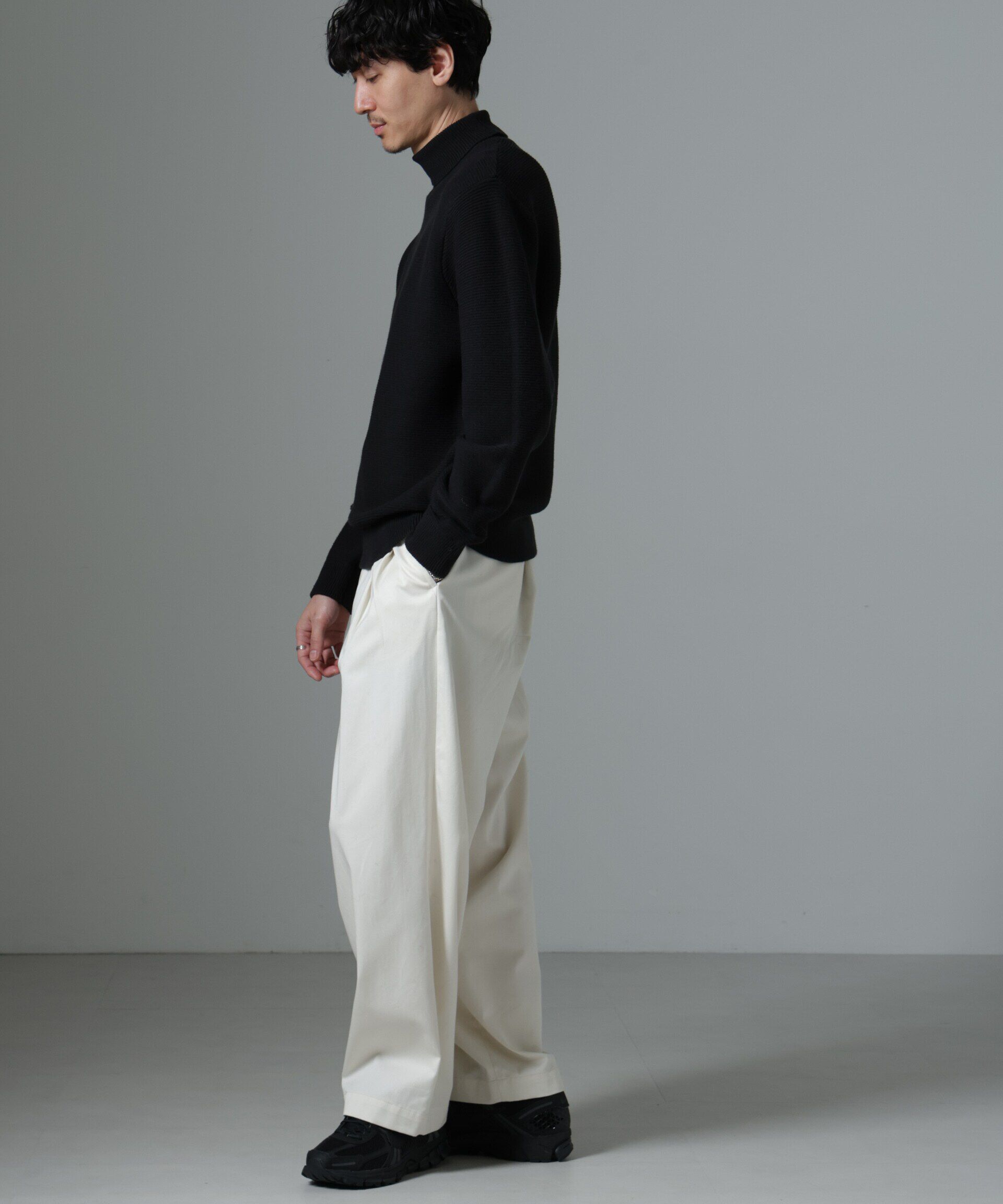 nano･universe「MIXガーターニット」|ニット・セーター|