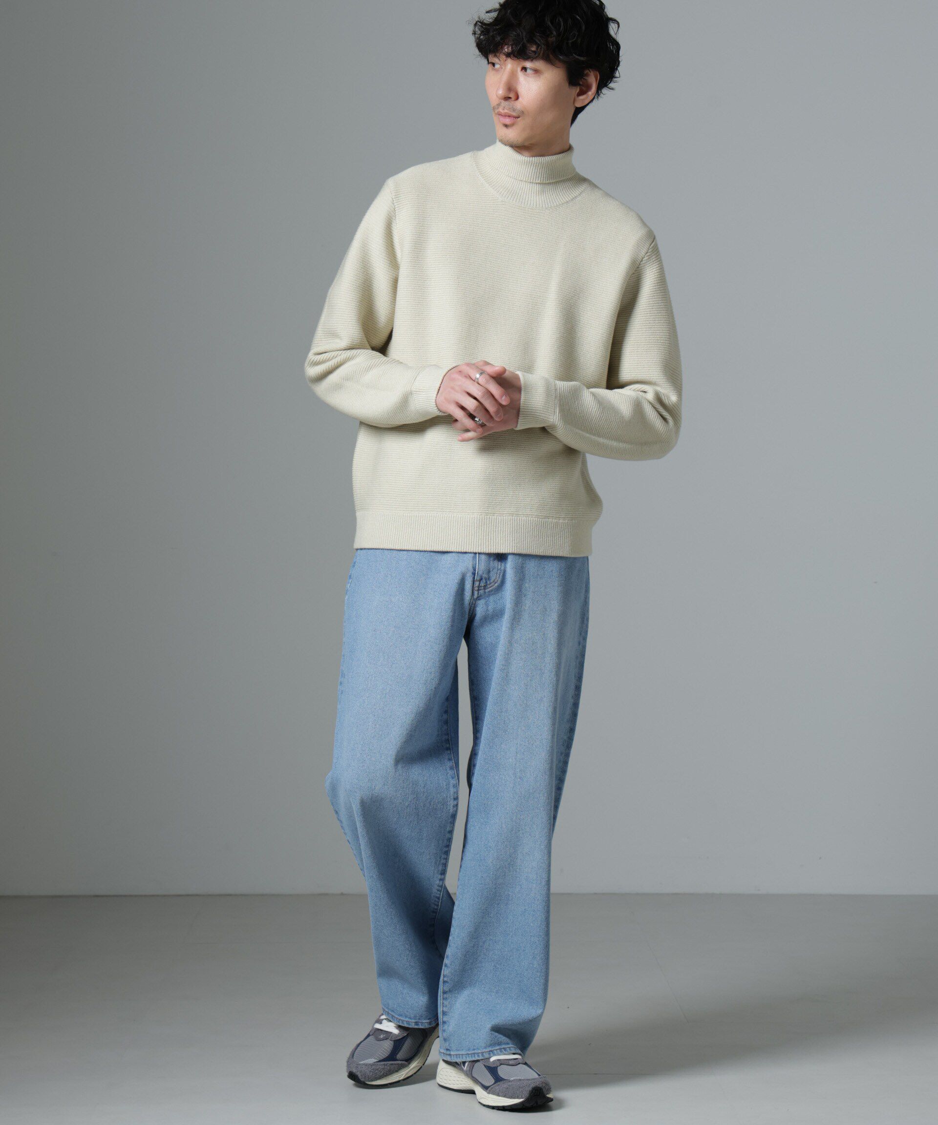 nano･universe「MIXガーターニット」|ニット・セーター|