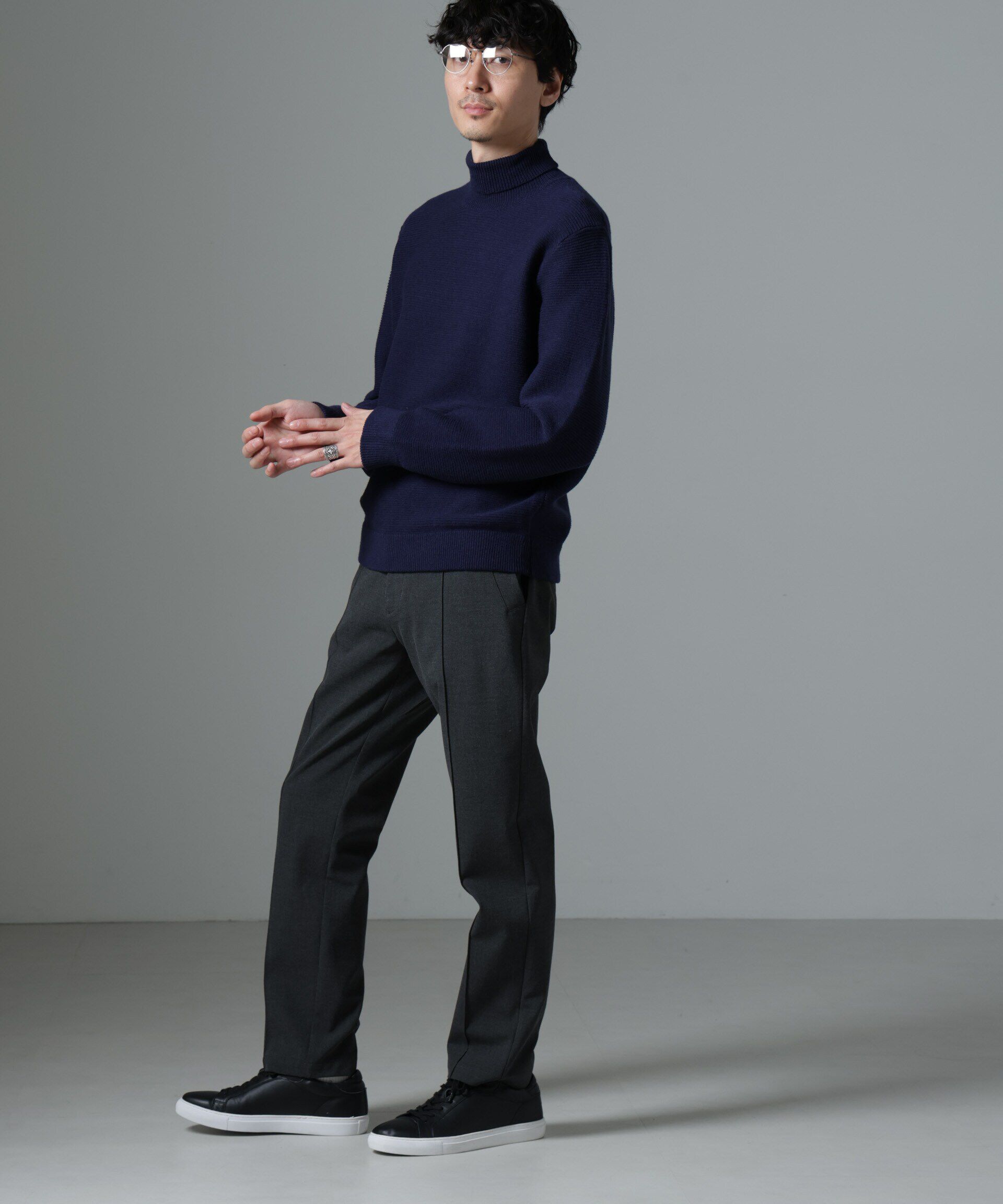 nano･universe「MIXガーターニット」|ニット・セーター|